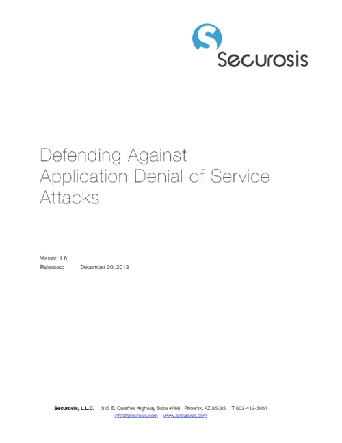 Research paper on denial of service attack